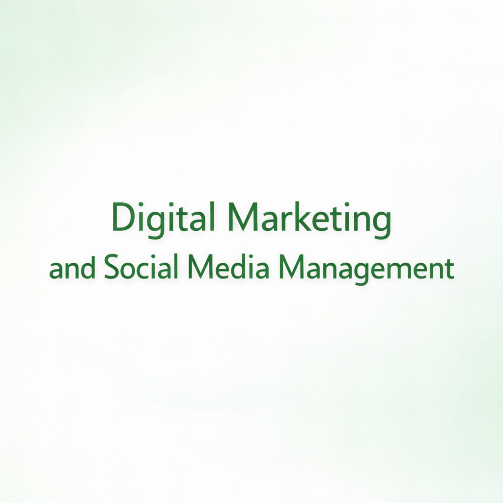 Digital Marketing and Social Media Management